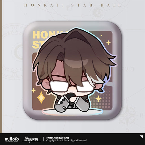 HONKAI STAR RAIL POM-POM PAVILLION SERIES SQUARE TIN BADGE