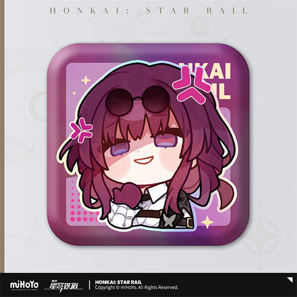 HONKAI STAR RAIL POM-POM PAVILLION SERIES SQUARE TIN BADGE