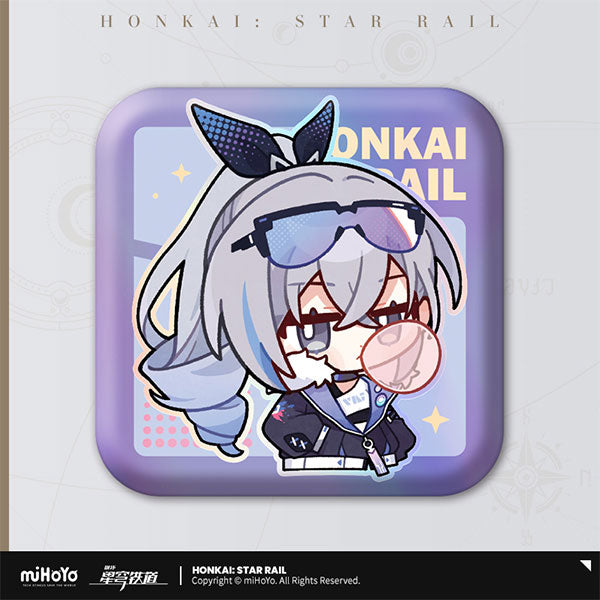 HONKAI STAR RAIL POM-POM PAVILLION SERIES SQUARE TIN BADGE