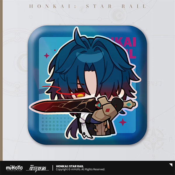 HONKAI STAR RAIL POM-POM PAVILLION SERIES SQUARE TIN BADGE
