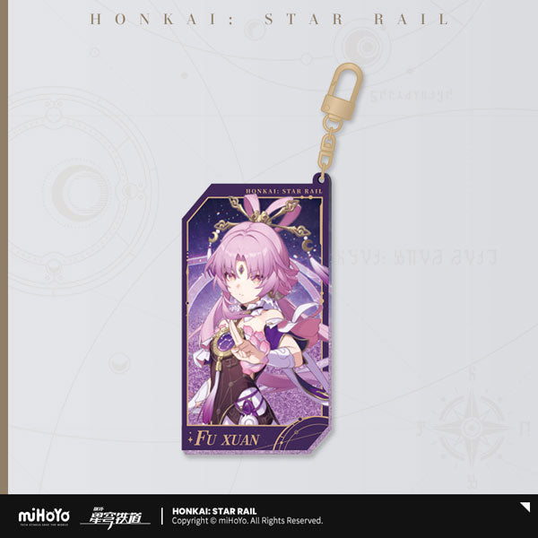 HONKAI: STAR RAIL ALL-STARS INVITE SERIES GLITTER ACRYLIC KEYCHAIN