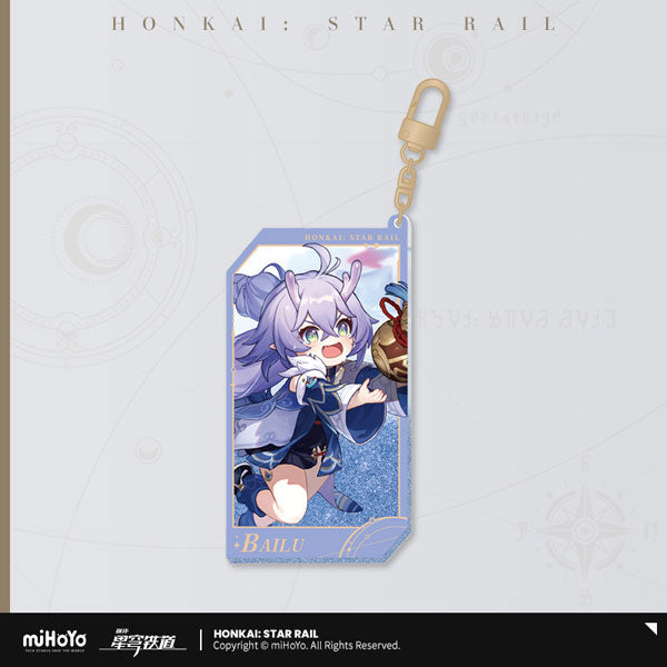 HONKAI: STAR RAIL ALL-STARS INVITE SERIES GLITTER ACRYLIC KEYCHAIN
