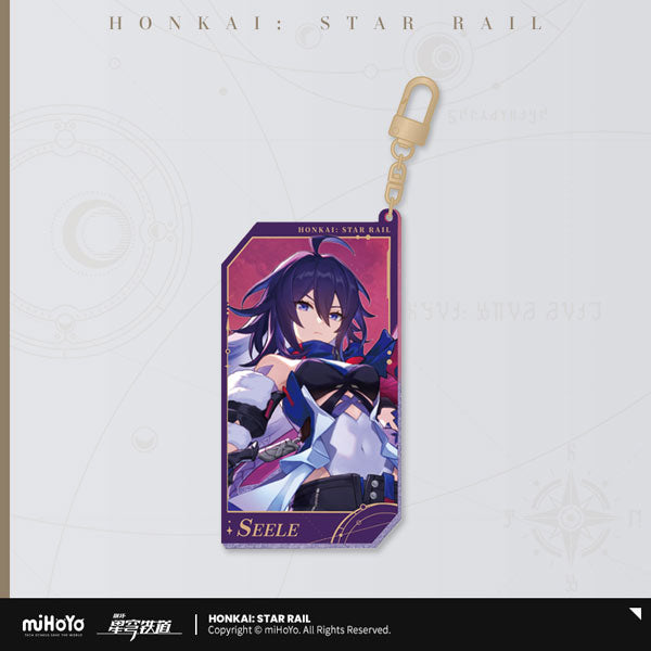 HONKAI: STAR RAIL ALL-STARS INVITE SERIES GLITTER ACRYLIC KEYCHAIN
