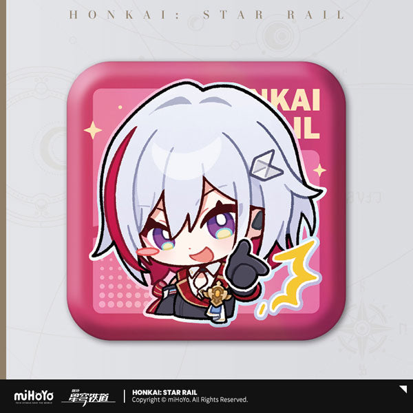 HONKAI STAR RAIL POM-POM PAVILLION SERIES SQUARE TIN BADGE 2