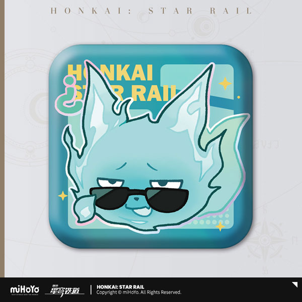 HONKAI STAR RAIL POM-POM PAVILLION SERIES SQUARE TIN BADGE 2