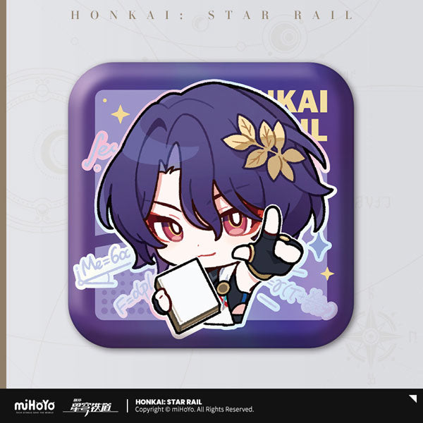 HONKAI STAR RAIL POM-POM PAVILLION SERIES SQUARE TIN BADGE 2