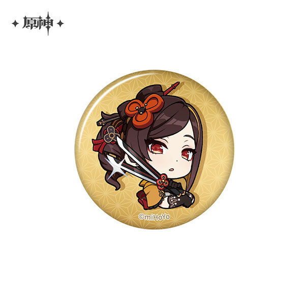 GENSHIN IMPACT CHIBI EMOJI BADGE 2