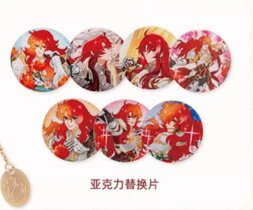 HONKAI: STAR RAIL PEERLESS BEAUTY SERIES COMPACT MIRROR WITH STRAP