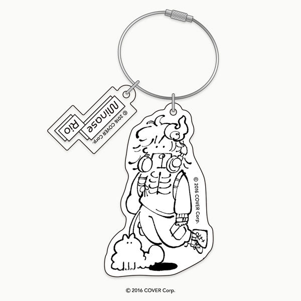 HOLOLIVE MEET 2024 DEFORMED ILLUSTRATION DOUBLE ACRYLIC KEYCHAIN