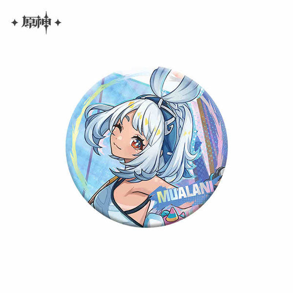 GENSHIN IMPACT NATLAN CHARACTER TIN BADGES