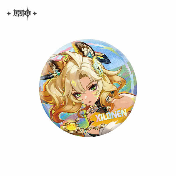 GENSHIN IMPACT NATLAN CHARACTER TIN BADGES