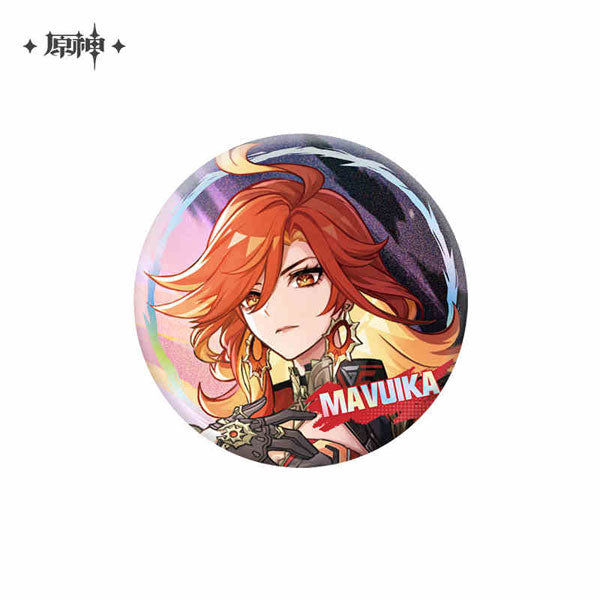 GENSHIN IMPACT NATLAN CHARACTER TIN BADGES