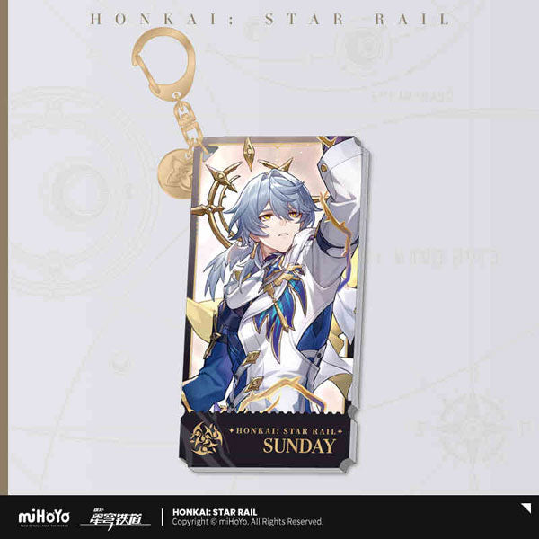 HONKAI STAR RAIL CHARACTER ILLUSTRATION ACRYLIC KEYCHAIN THE HARMONY PATH