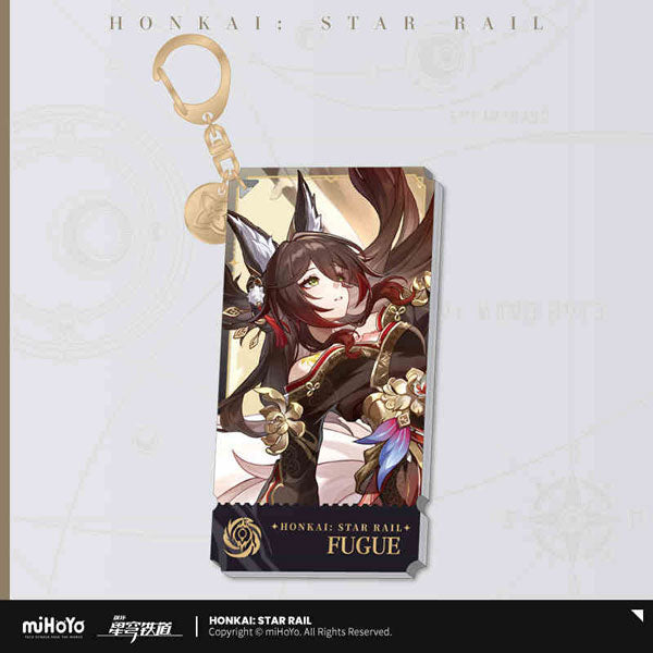 HONKAI STAR RAIL CHARACTER ILLUSTRATION ACRYLIC KEYCHAIN THE NIHILITY PATH