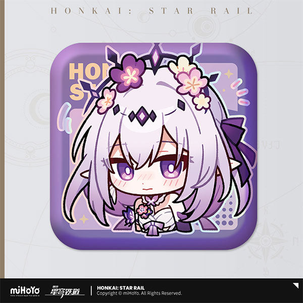 Honkai: Star Rail Pom-Pom Gallery Series Square Tin Badge