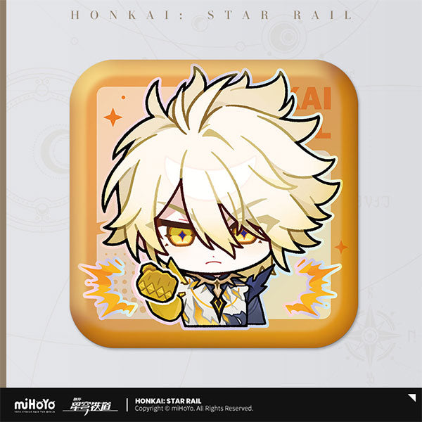 Honkai: Star Rail Pom-Pom Gallery Series Square Tin Badge