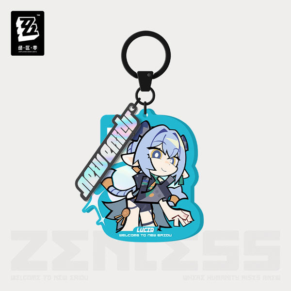Zenless Zone Zero New Eridu Series Chibi Acrylic Keychain Spook Shack