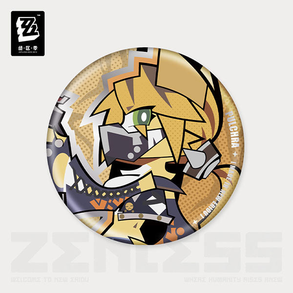 Zenless Zone Zero New Eridu Series Chibi Tin Badge Sons of Calydon