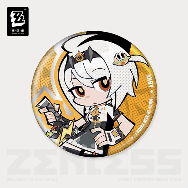 Zenless Zone Zero New Eridu Series Chibi Tin Badge Defense Force Silver Squad