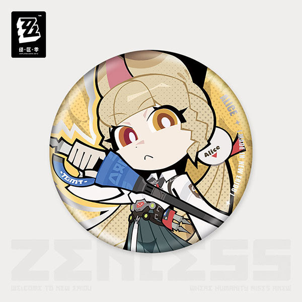 Zenless Zone Zero New Eridu Series Chibi Tin Badge Spook Shack