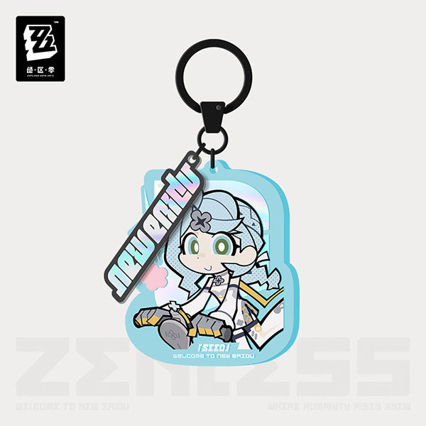 Zenless Zone Zero New Eridu Series Chibi Acrylic Keychain Obol Squad