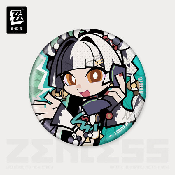 Zenless Zone Zero Krampus Compliance Authority Chibi Character Badge