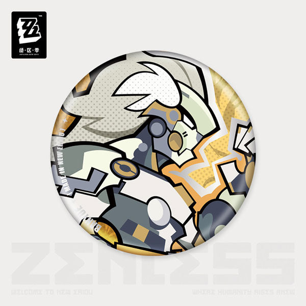 Zenless Zone Zero Krampus Compliance Authority Chibi Character Badge