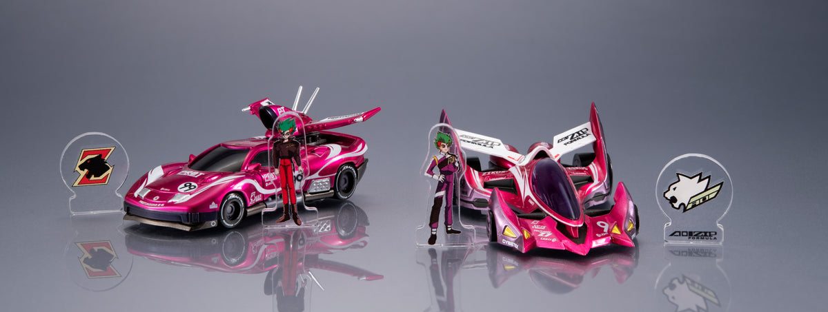 CYBER FORMULA COLLECTION Heritage Edition Future GPX Cyber Formula Proto Jaguar Z-6 &amp; Aoi Stealth Jaguar Z-7 set