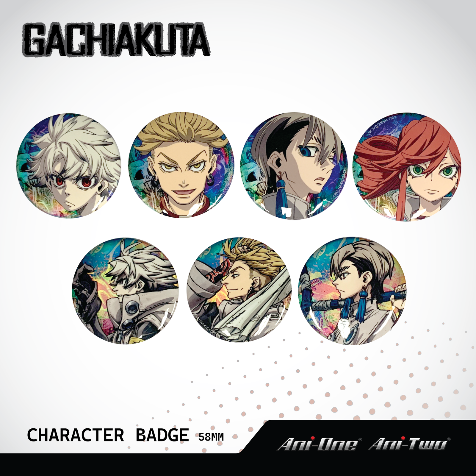 GACHIAKUTA Character Badge 58mm