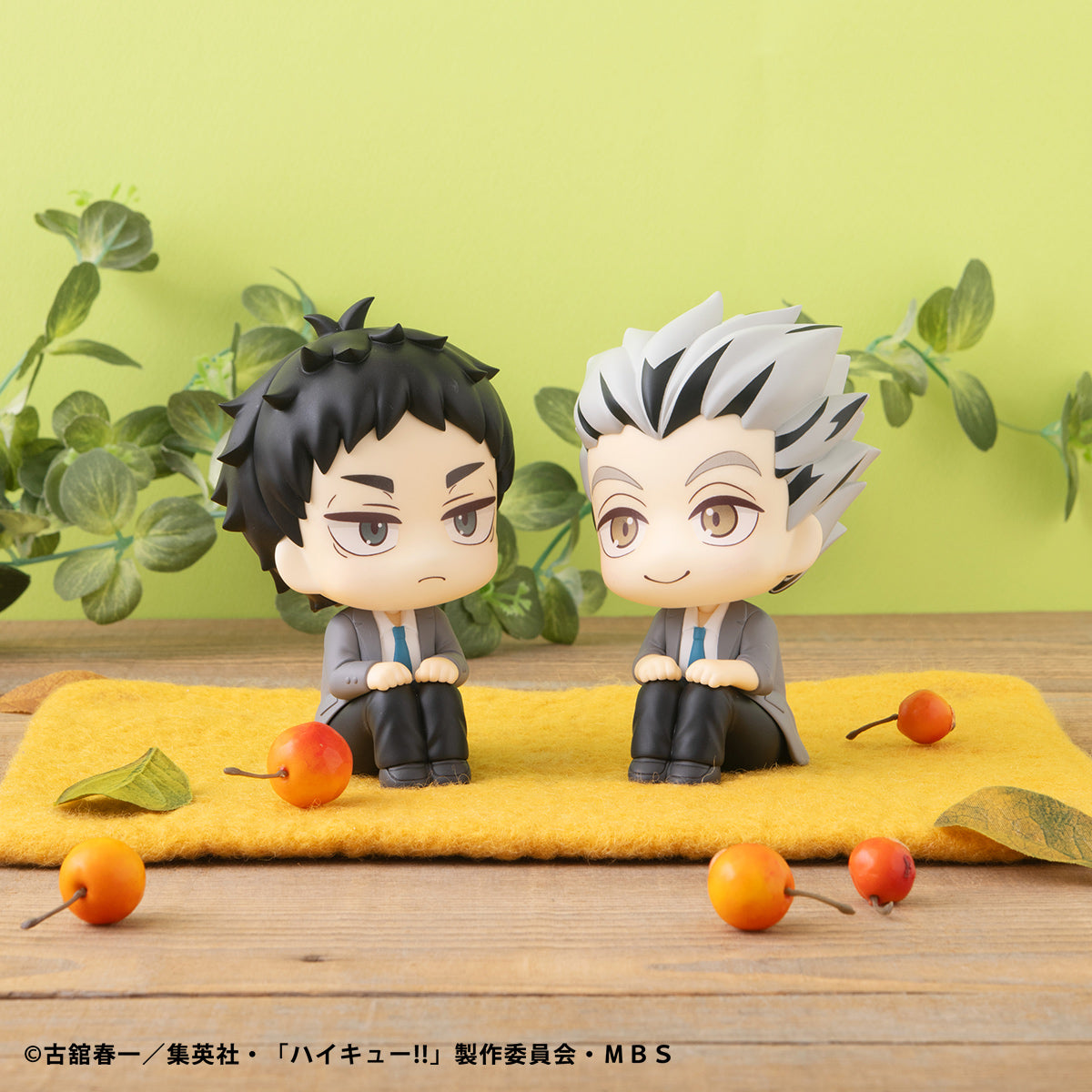 LOOK UP SERIES HAIKYU !! Kotaro Bokuto &amp; Keiji Akaashi Set【with gift: Cushion】