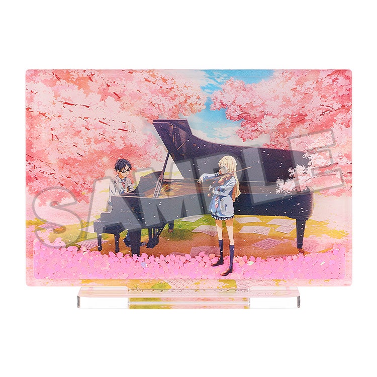 Your Lie in April Glitter Acrylic Stand