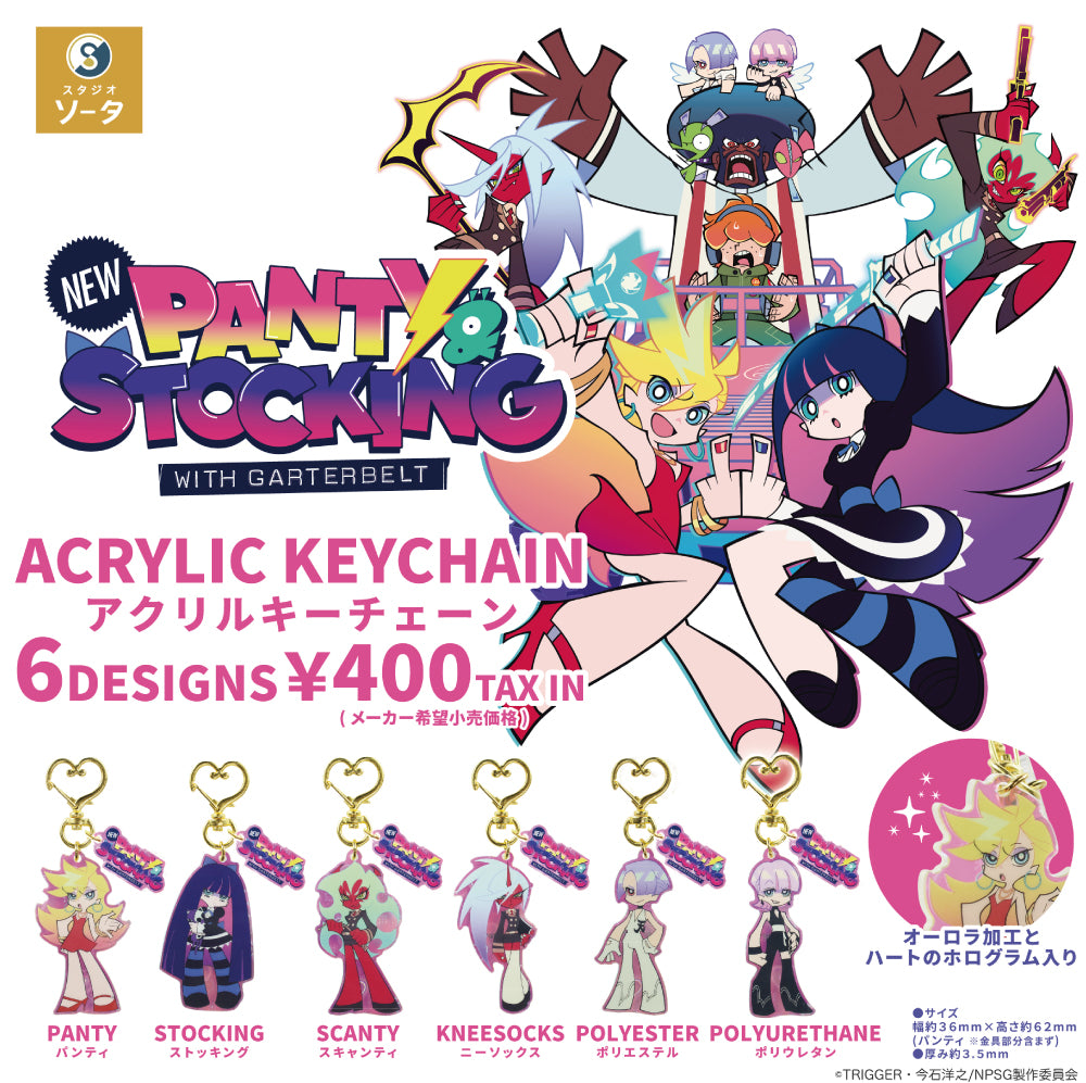 CP3275 New PANTY &amp; STOCKING with GARTERBELT ACRYLIC KEYCHAIN