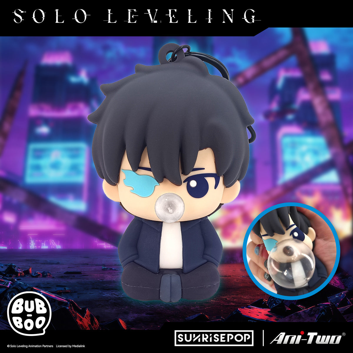 Solo Leveling Sung Jinwoo Squeeze Keyring