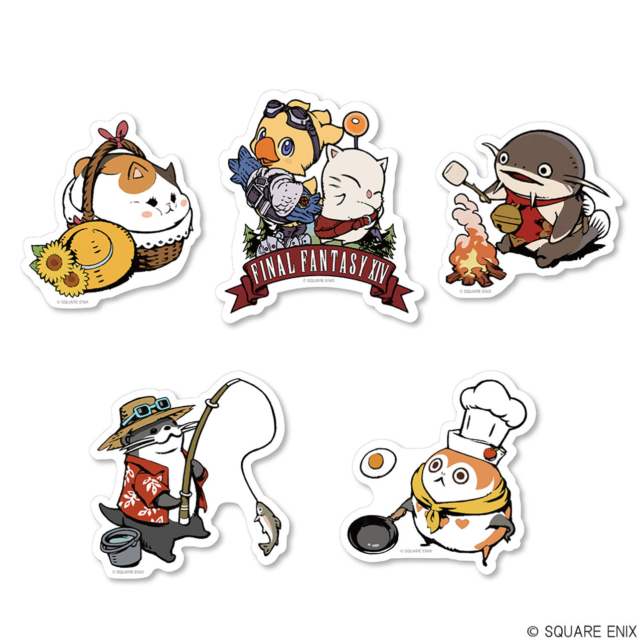 FINAL FANTASY XIV Outdoor Sticker Set (SET of 5pcs)