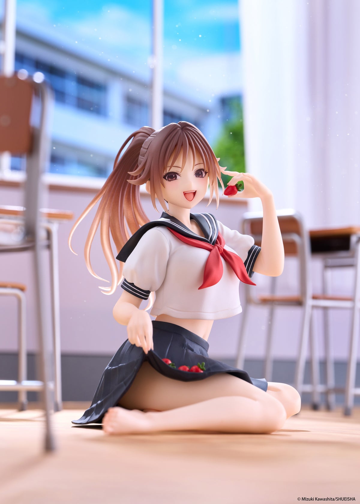 Strawberry 100% Desktop Cute Figure Satsuki Kitaoji School uniform Ver