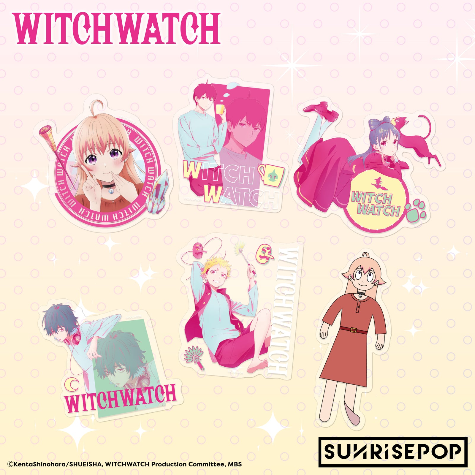 Witch Watch Sticker Set