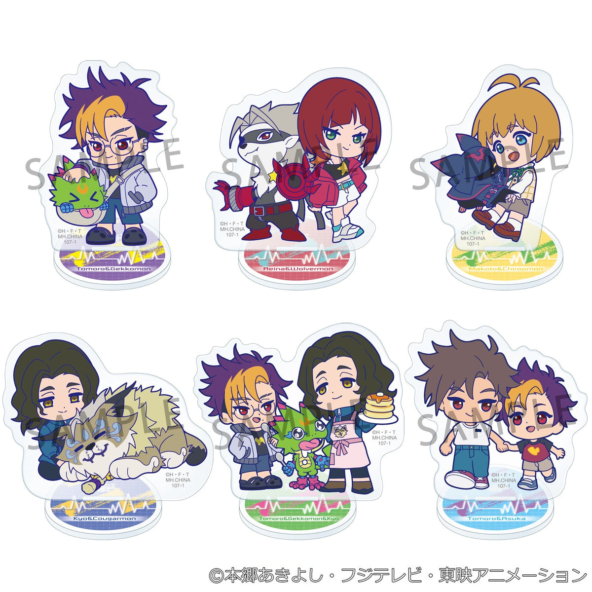 ACRYLIC STAND BUDDYCOLLE DIGIMON BEATBREAK (BOX of 6pcs)