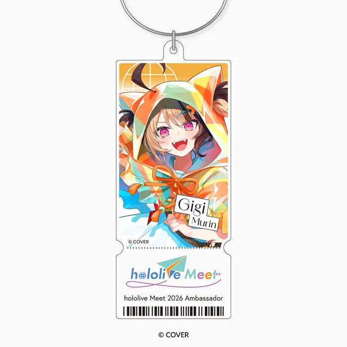 hololive Meet 2026 Acrylic Ticket Keychain