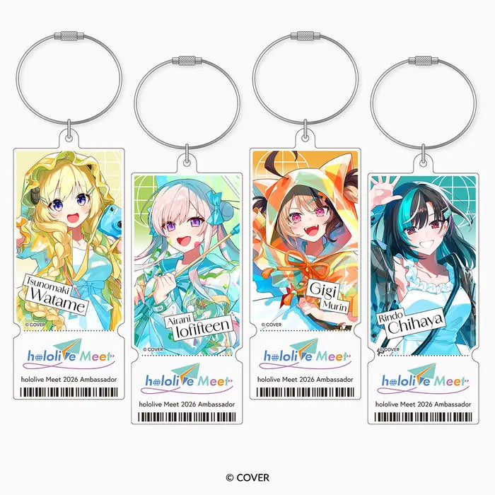 hololive Meet 2026 Acrylic Ticket Keychain
