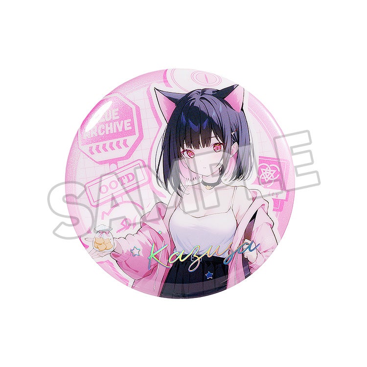 Blue Archive: Holiday Saunter 75mm Badge KAZUSA