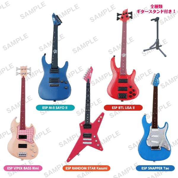 Bushiroad Creative Bang Dream! ESP×Bang Dream! Guitar & Bass Collection Figures