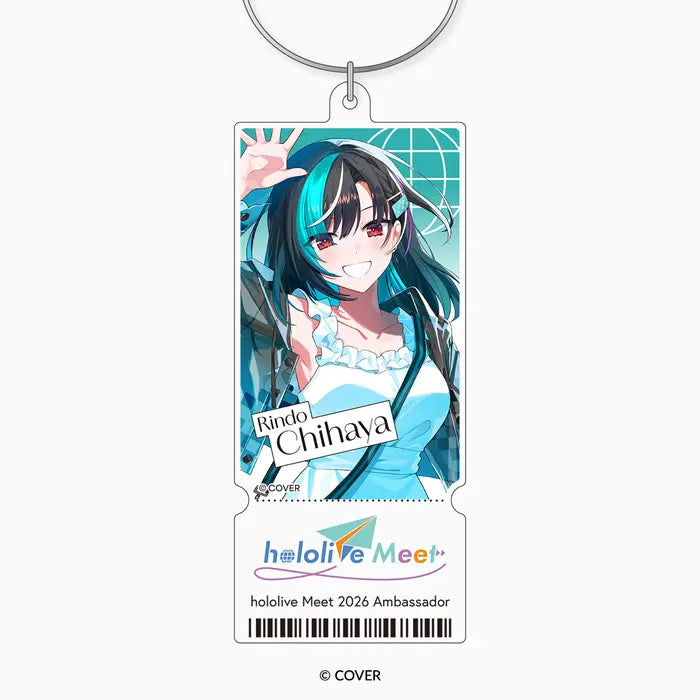 hololive Meet 2026 Acrylic Ticket Keychain
