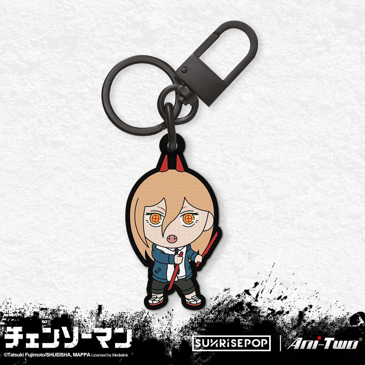 SUNRISEPOP Chainsaw Man Embroidery Keyring