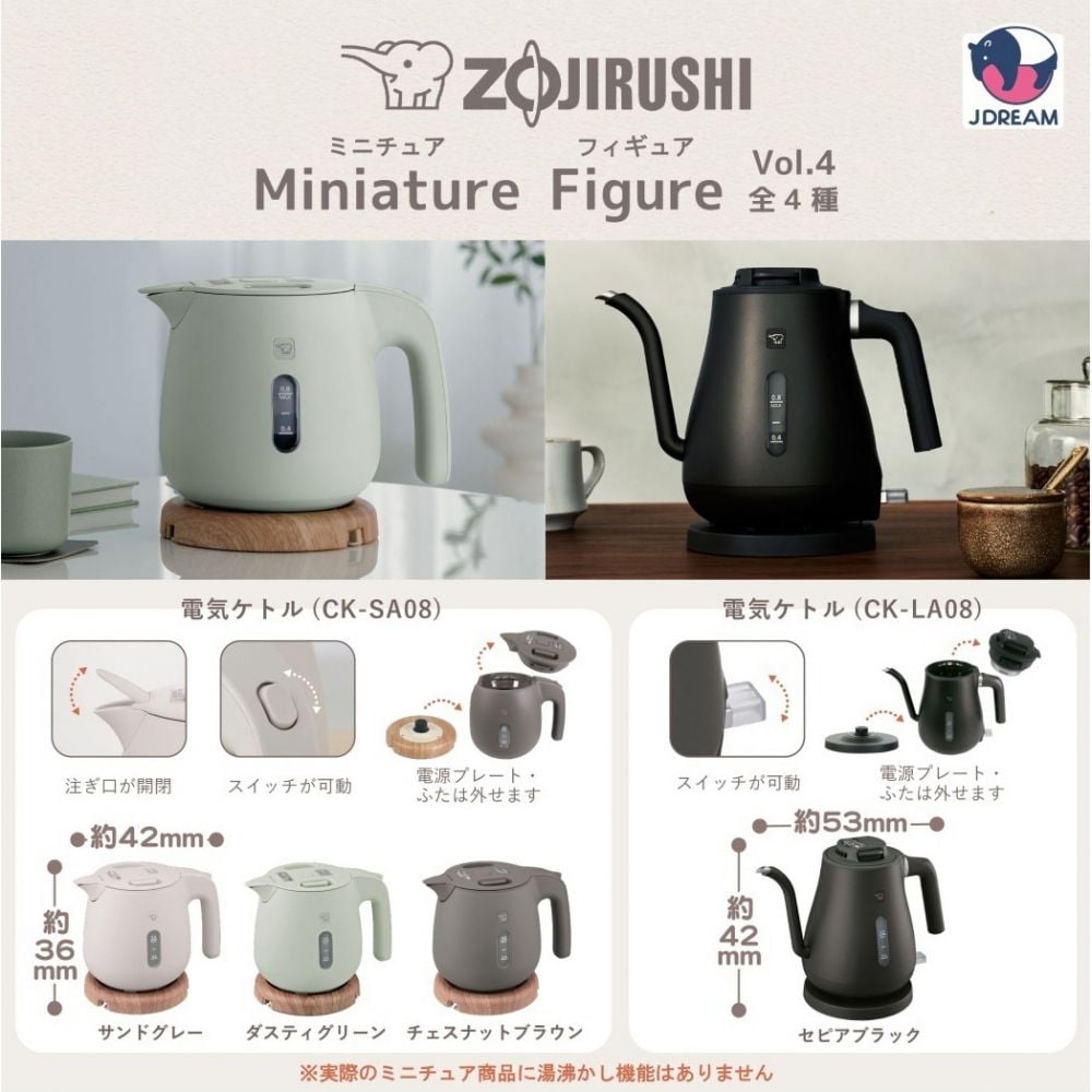 CP3063 ZOJIRUSHI miniature figure Vol.4
