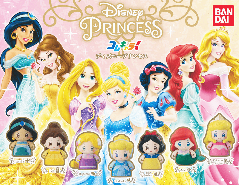Bandai CP0571 - ColleChara! Disney Princess - Complete Set