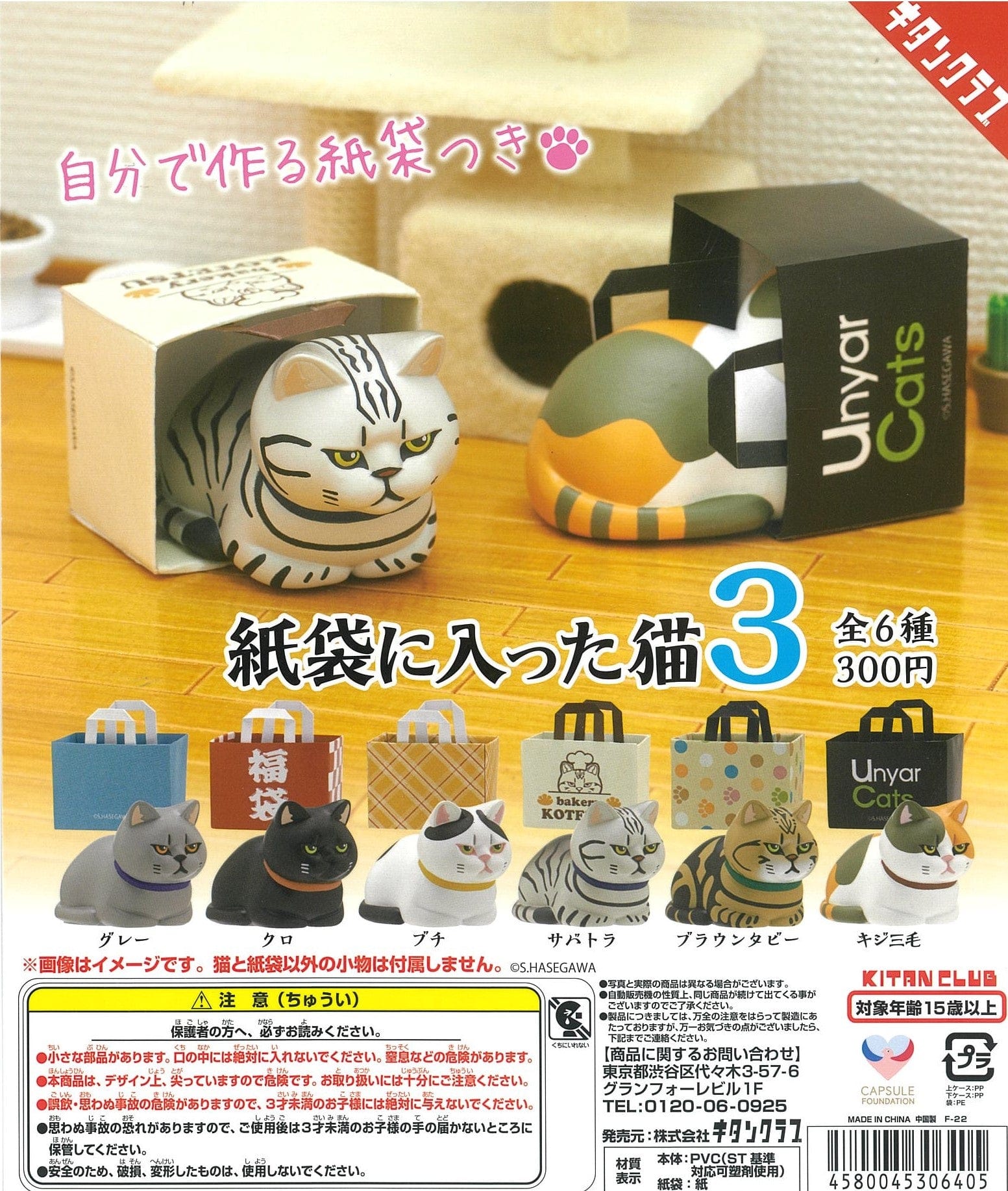 Kitan Club CP1784 Cat in Paper Bag 3