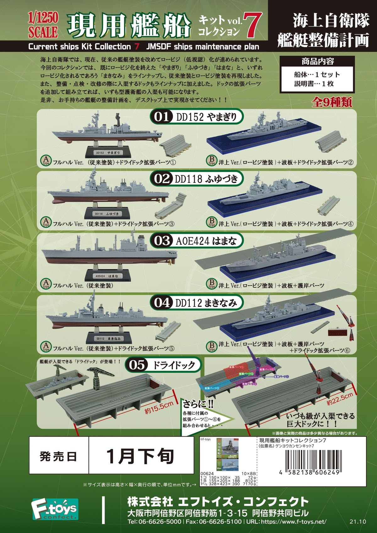 F-toys confect Current ships Kit Collection 7