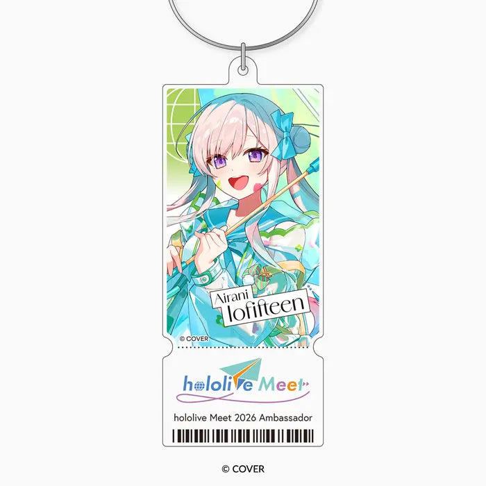 hololive Meet 2026 Acrylic Ticket Keychain