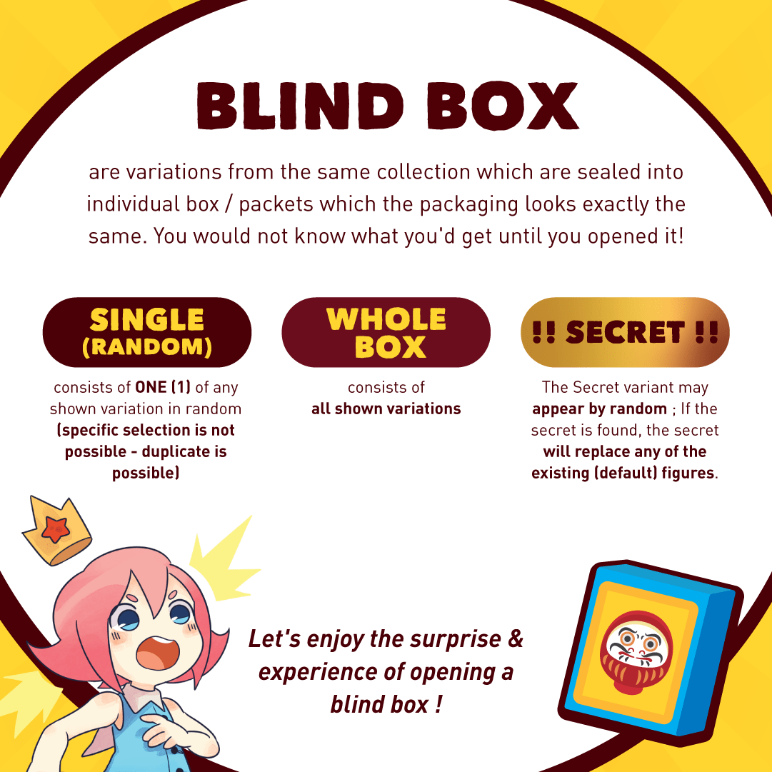 Angel &amp; Demon Light Demon Twins2 MJD Blind Doll (6 figures set)