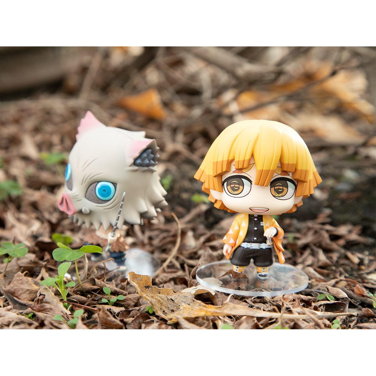 Megahouse Demon Slayer Kimetsu no Yaiba ChimiMega Buddy Series Zenitsu Agatsuma &amp; Inosuke Hashibira Set (with gift)